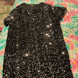 SHEIN Black Sequin Dress